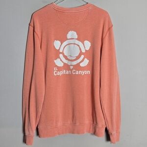 Camp David El Capitan Canyon Resort Coral Sweatshirt Cozy Soft Men's Medium